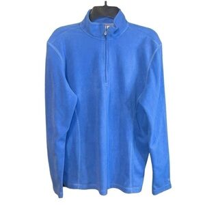 Gander Mountain women’s quarter zip fleece pullover. Periwinkle size L